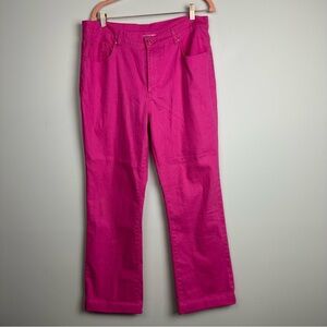 Diane Gilman Vibrant Pink Pants Size 14